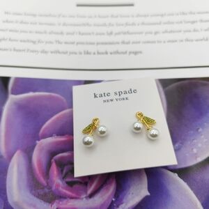 Kate Spade Cherry gold Earrings